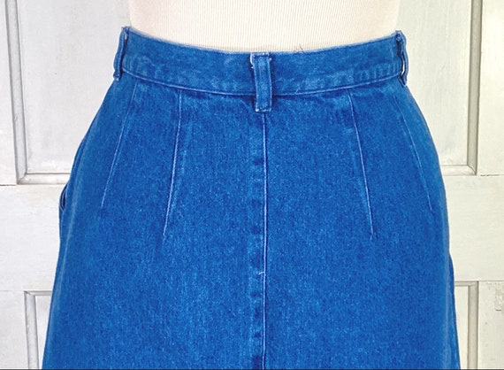 90s Vintage Denim Skirt - LL Bean Short Pencil Sk… - image 9
