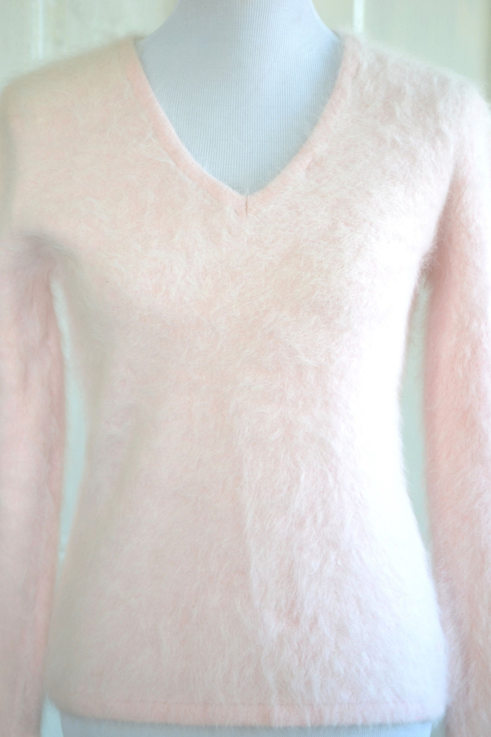 Vintage Pink Angora Sweater Fuzzy 60% Angora Belldini | Etsy