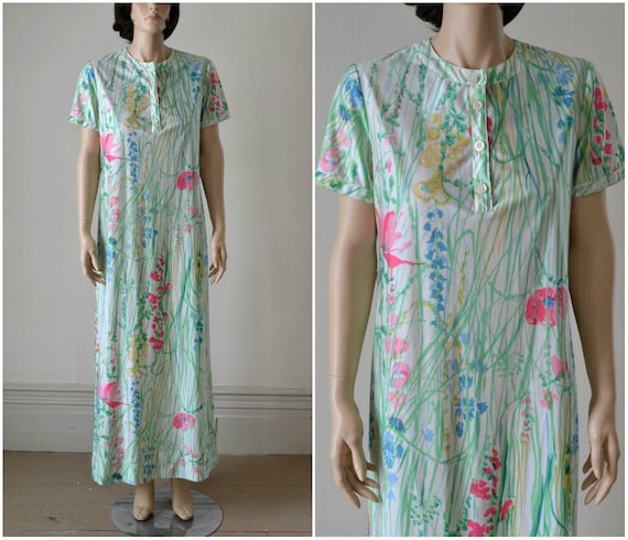 70s Maxi Dress - Joan Leslie by Kaspar - Jersey K… - image 1