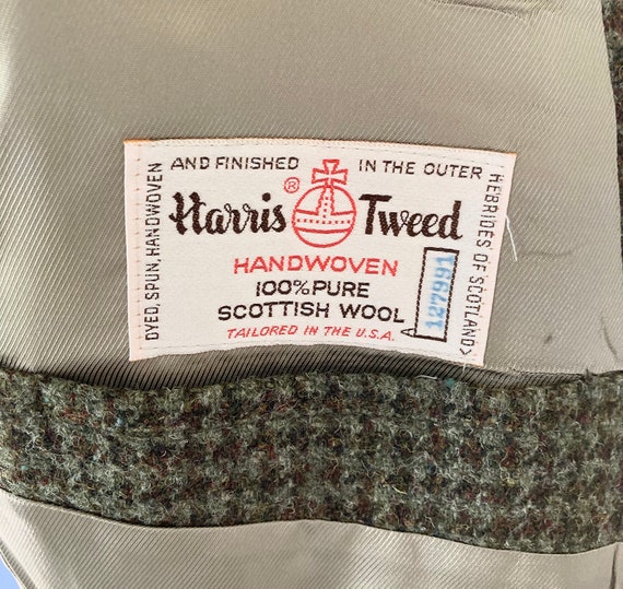 Vintage Harris Tweed Sportcoat -  Orvis Wool Blaz… - image 9