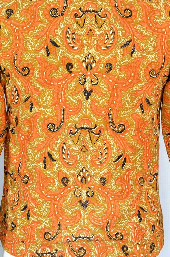 Retro Batik 60s Vintage Mod Batik Top - Batik Blouse - Vintage Ke… - Gem