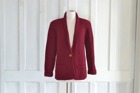 90s Wool Cardigan Sweater Jacket - Susan Bristol -