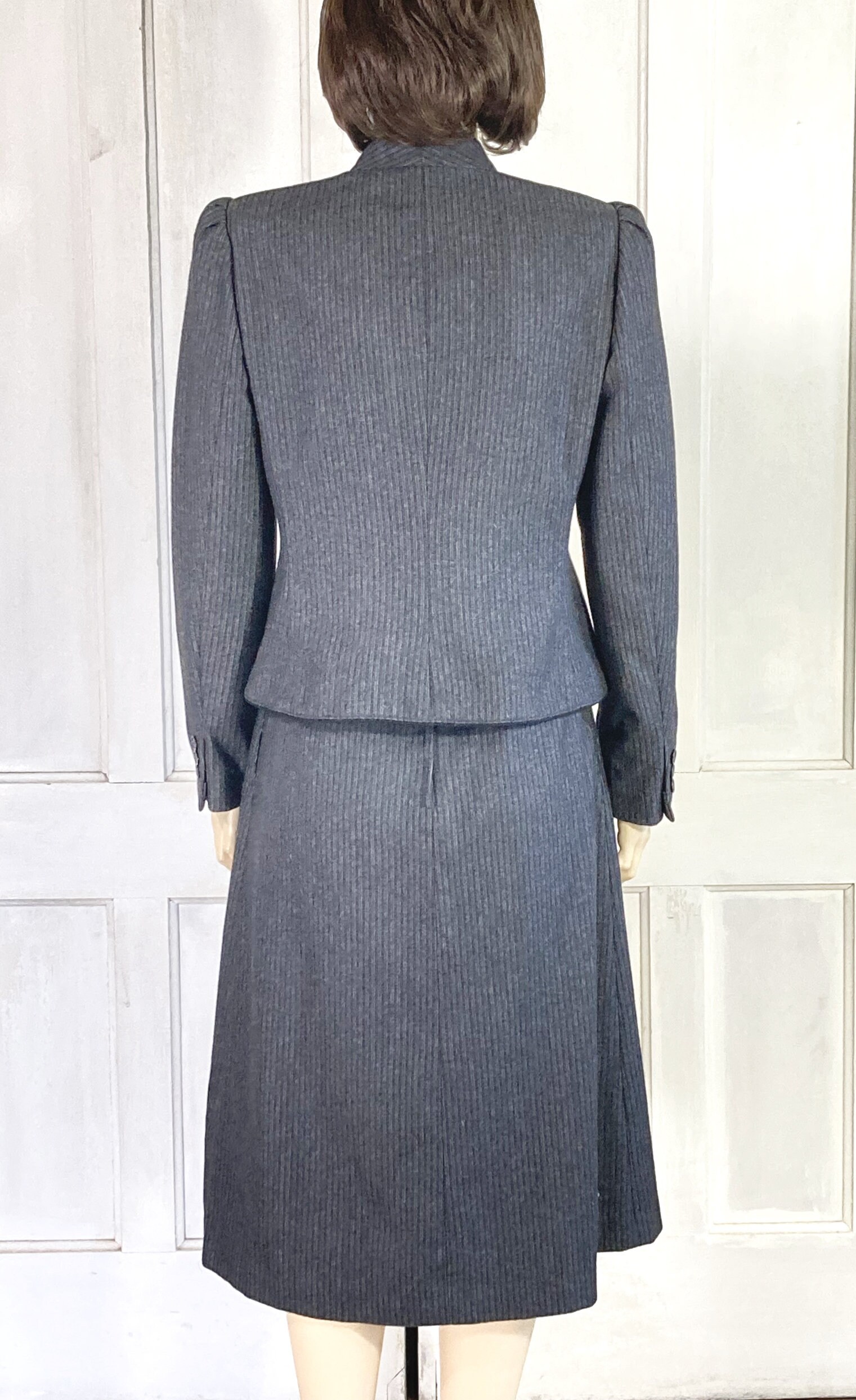 70s Vintage Sasson Suit - Wool Blend Skirt Suit - Designer Sasson 