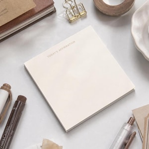 Daily Affirmation Sticky Note Gratitude Notepads Daily Wellness Affirmation Journal