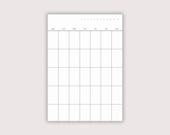Monday Start Sticky Calendar for Wall Undated Month View Planning Sticky Note Stationery Gift