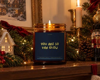 Geschenkidee für Künstlerinnen: Kerze im Van-Gogh-Stil, Deko fürs Bastelzimmer, Geschenkidee für Kunstlehrer, Geschenkidee für Kunstliebhaber, Geschenkidee für Künstlerateliers