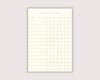 Habit Tracking Sticky Notes Habit Note Pad Habit Tracker Daily Sticky Notes Aesthetic Pocket Habit Tracker Notepad Cute Sticky Notes