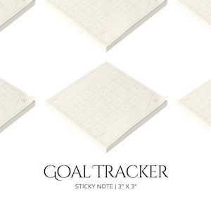 Goal Sticky Note Monthly Progress Pad My Challenge Tracker 30 Day Challenge Daily Task Tracker Progress Pads of Paper Goals
