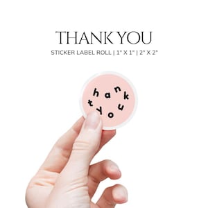 Roze hart bedankt sticker labelrollen ronde stickerrollen leuke verpakkingsstickers voor doosafdichting Happy Mail-stickers Small Business
