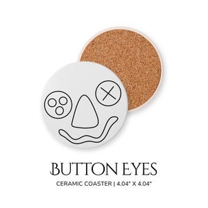Fun Coaster Ceramic Drink Coasters Birthday Gifts Housewarming Coaster One of a Kind Drink Coaster Creative Round Cork Coasters
