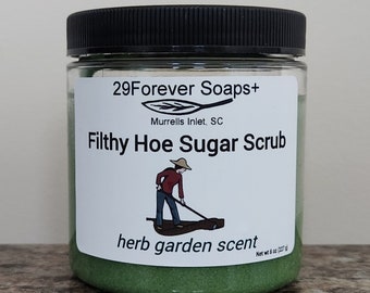 herbal scent sugar scrub,  funny gift for gardener, funny sugar scrub, funny bachelorette party gift, funny gift for BFF, garden lover gift