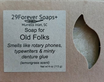 Funny lemongrass soap, funny 50th birthday gift for men or women, funny soap, milestone birthday gift, men's 50th or 60th birthday gift