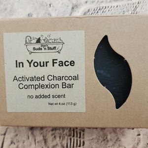 Activated Charcoal Soap - Handmade Soap - Activated Charcoal Facial Soap - Activated Charcoal Mask - Charcoal and Clay Face Soap