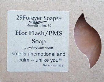 Hot Flash PMS Soap, Menopause gift, funny 50th or 40th birthday gift for women, funny PMS gift, funny over the hill gift for women