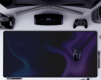 Lila Schwarze Schreibtischmatte Coole Minimale Arbeits Schreibtischmatte Gaming Schreibtisch Unterlage