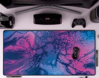 Pink Cyberpunk Gaming Purple Gamer Desk Mat