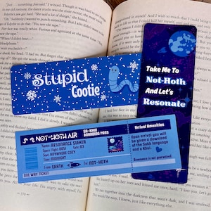 Ice Planet Alien Romance Themed Bookmarks
