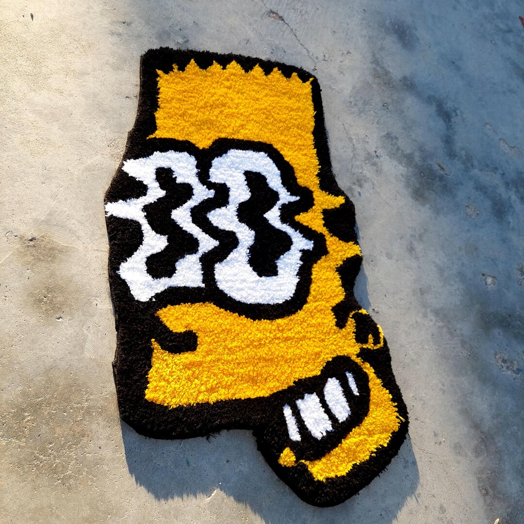 Bart Simpsons Tufted Rug, the Simpsons Tufted, Funny Tufted, Movie ...