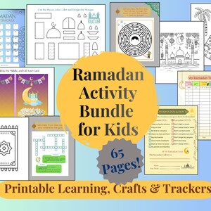 Pacchetto di attività per bambini per Ramadan e Eid / Lavoretti, giochi e schede di monitoraggio islamici (download in PDF)