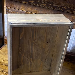 Standing Shadow Box - Rustic Display Case - Keepsake Box - Home Decor