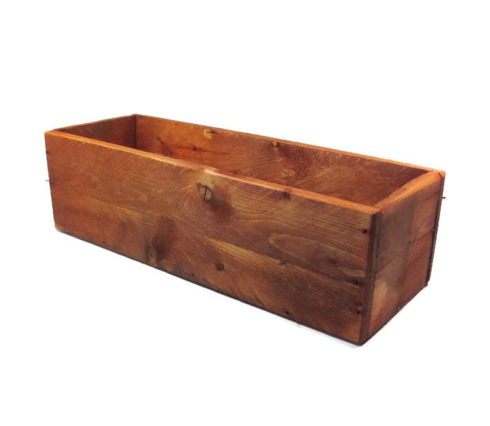 Planter - Rustic Reclaimed Wood - Garden Decor - Table Centerpiece - Etsy