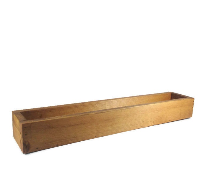Long Succulent Planter Box Centerpiece