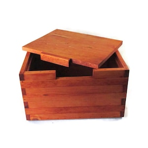 Large Wood Memory Box For Keepsakes or Storage