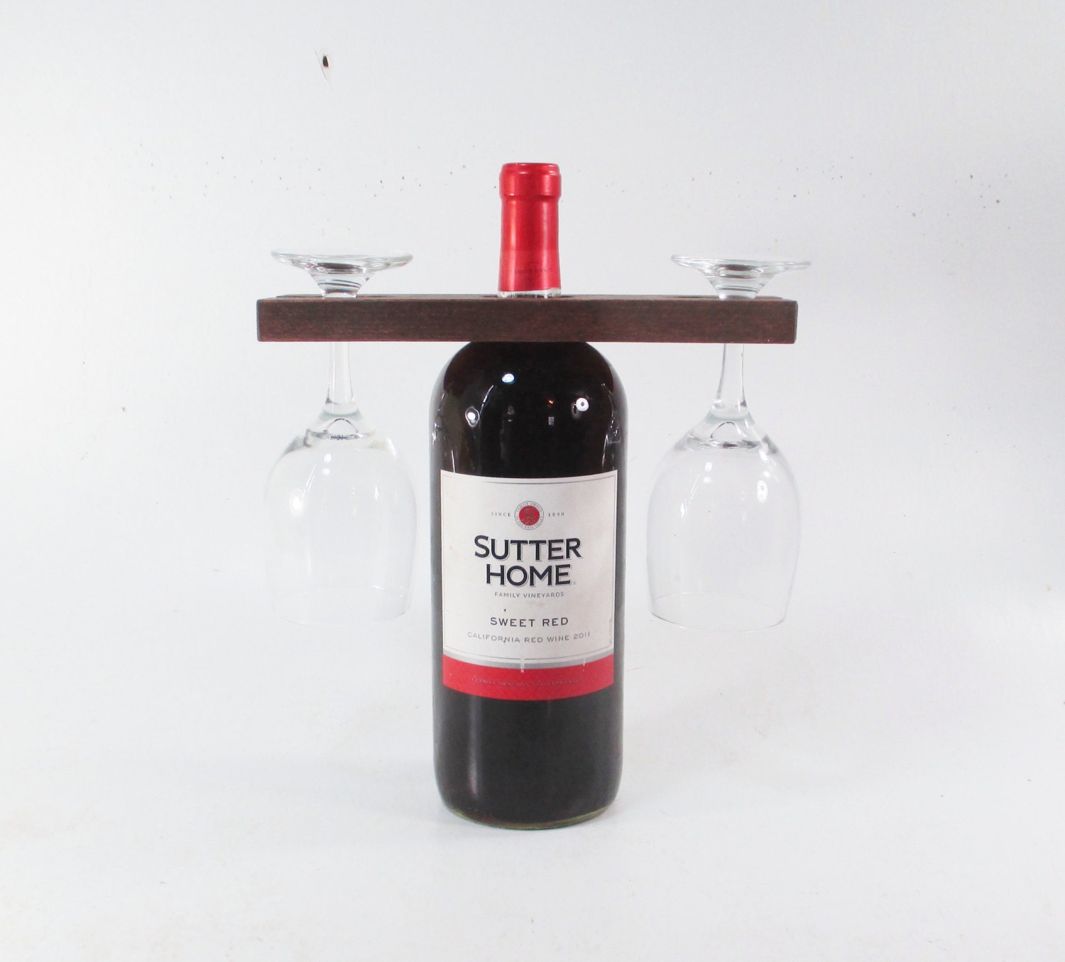 Wood Wine Glass Caddies Set of 3 Rustic Wedding Decor Etsy