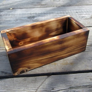 Rustic Wedding Centerpiece - Decortive Wood Box - Garden Decor -  Wooden Planter