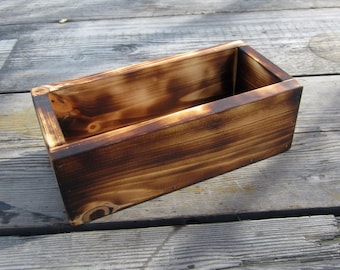 Rustic Wedding Centerpiece - Decortive Wood Box - Garden Decor -  Wooden Planter