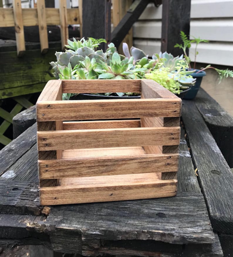Wood Mason Jar Crates Rustic Wedding Decor Wooden Crate Etsy