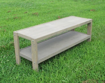Wood TV Stand - Rustic Entertainment Center -  Custom T.V. Console