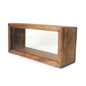 Standing Shadow Box - Rustic Display Case - Keepsake Box - Home Decor