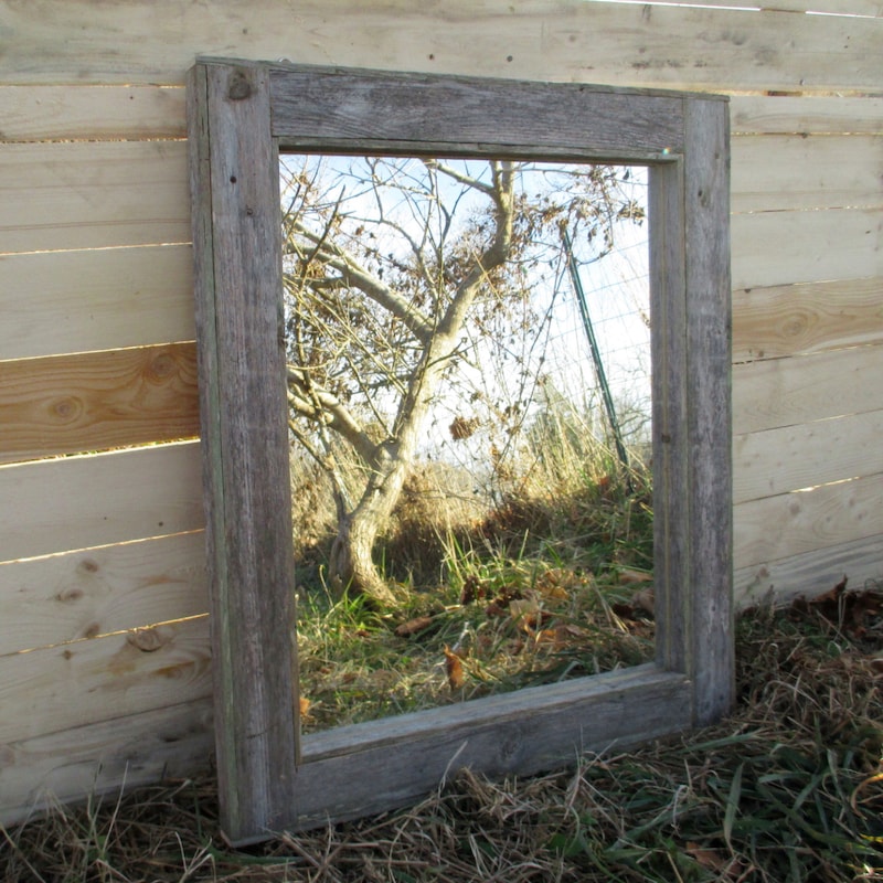 Rustic Miror Rustic Wood Mirror - Etsy