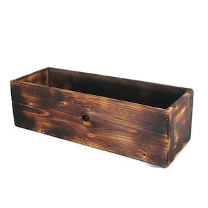Rustic Planter or Centerpiece Box for Wedding or Table Decor - Wood