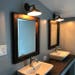 Double Sink Bathroom Mirror Set - 2 Reclaimed Wood Mirrors Size 24 x 28  - Rustic Decor 