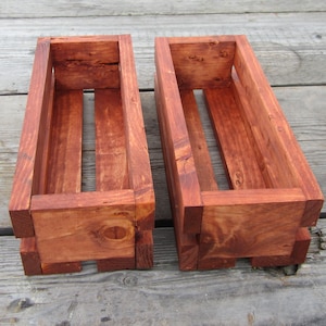 2 Crate Centerpiece Boxes - Country Decor - Home or garden