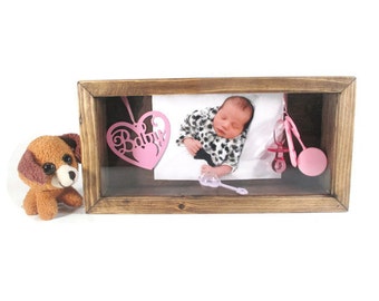 Shadow Box - Rustic Display Case - Memory Keepsake Box - Home Decor