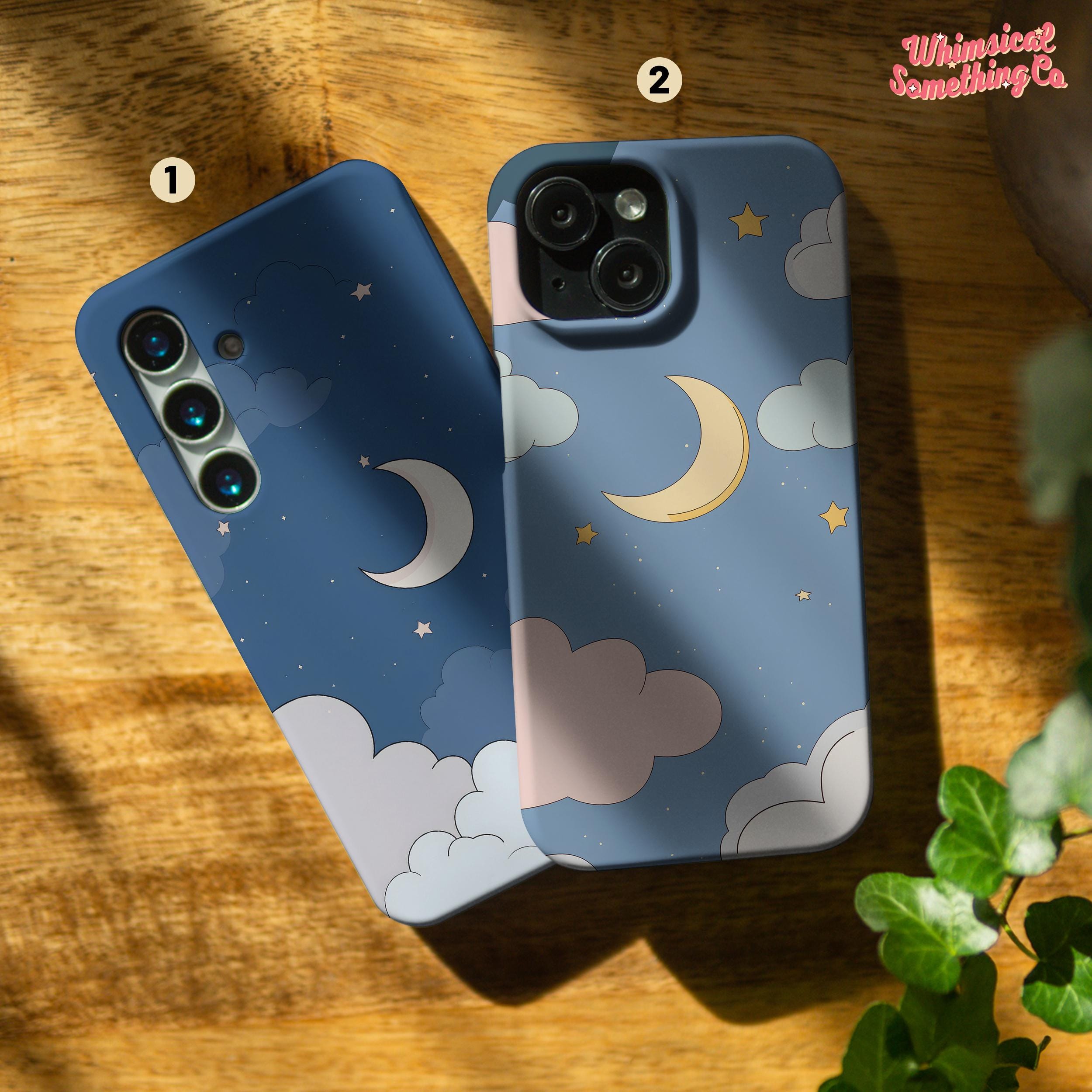 Moon and Stars case for Samsung Galaxy S22 S25 Ultra A55 a15 S24 Samsung S23 S24 S21 FE Samsung A13 A25 S10 Galaxy A05s Note 10 Plus ws1