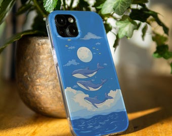 Whales case for OnePlus 8 7t 6t 8t OnePlus Nord 4 CE4 N300 OnePlus 12 10 9 Pro 11 Nord CE 3 2 Lite 5g ocean OnePlus Open OnePlus 7 5 3t ws19