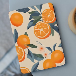 スイートオレンジ for Paperwhite 12th 11th Kindle Case 5 6 6.8" 10th, 2021 2022 Oasis 2 3 Scribe Cover Colorsoft book Gift Fruit Lemon hülle 画像 1