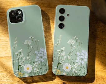 Custodia Wild Flowers per Huawei P50 P60 P40 P20 Pro P Smart Honor 6x X8 View 20 Huawei P30 Lite Mate 20 Pro Huawei P10 P8 Lite Nova 3i 5t ws13
