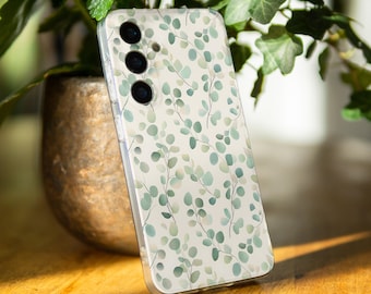Eucalyptus case for Samsung Galaxy S25 A55 a15 S24 S22 Ultra Samsung S24 S21 S23 FE Note 10 Plus Samsung A13 A25 S10 Galaxy A05s ws7