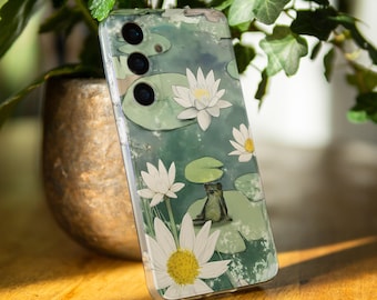Funny Frog case for Samsung Samsung S25 A25 A13 S10 Galaxy A55 S22 a15 S24 Ultra Samsung S21 S23 S20 FE Note 10 Plus Galaxy A05s ws26