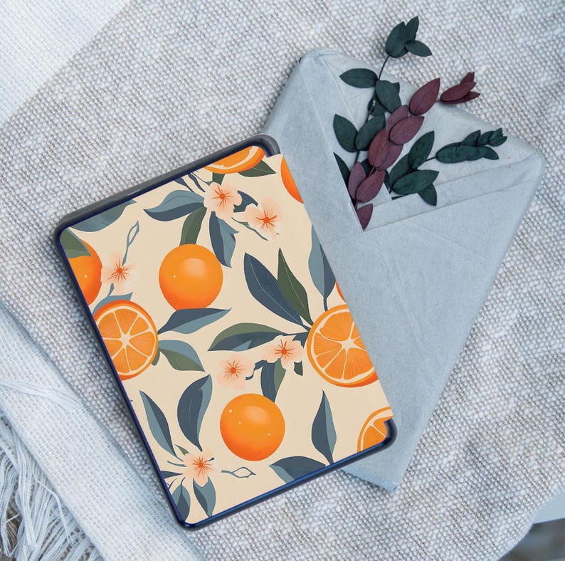 スイートオレンジ for Paperwhite 12th 11th Kindle Case 5 6 6.8" 10th, 2021 2022 Oasis 2 3 Scribe Cover Colorsoft book Gift Fruit Lemon hülle 画像 11