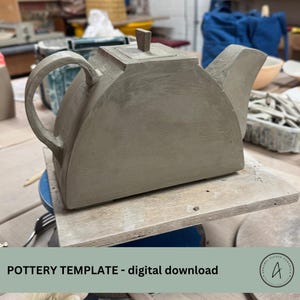 MODÈLE DE POTERIE : Théière Art Déco