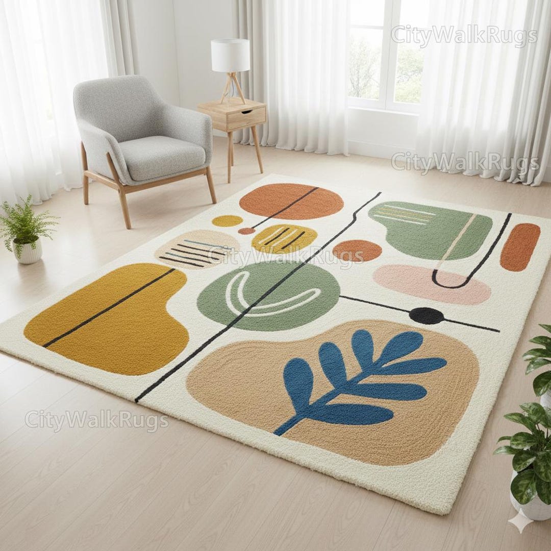 Scandinavia Rug Handmade Scandinavian Wool Rug – Geometric Nordic Design - Etsy