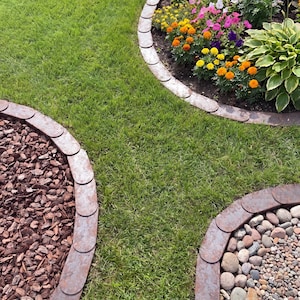 Premium Rasenkante Metall Rostoptik Cortenstahl Garten Beetumrandung Mähroboterfreundlich langlebige Beeteinfassung Bild 5