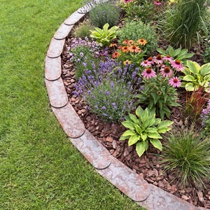 Premium Rasenkante Metall Rostoptik Cortenstahl Garten Beetumrandung Mähroboterfreundlich langlebige Beeteinfassung Bild 4