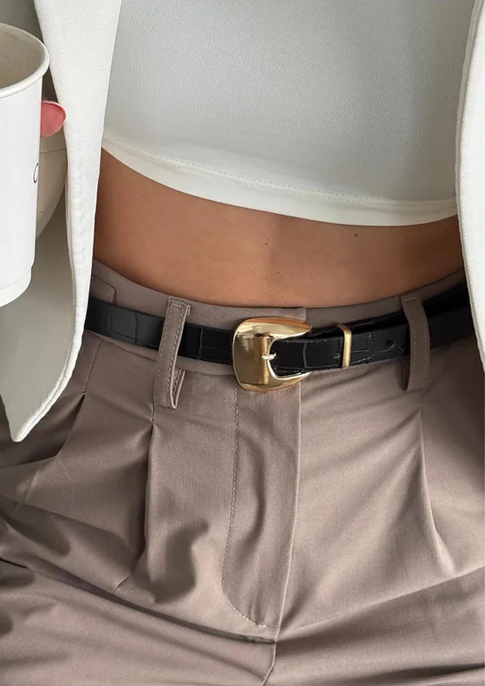 Gold Croc Belt - Etsy display picture 1